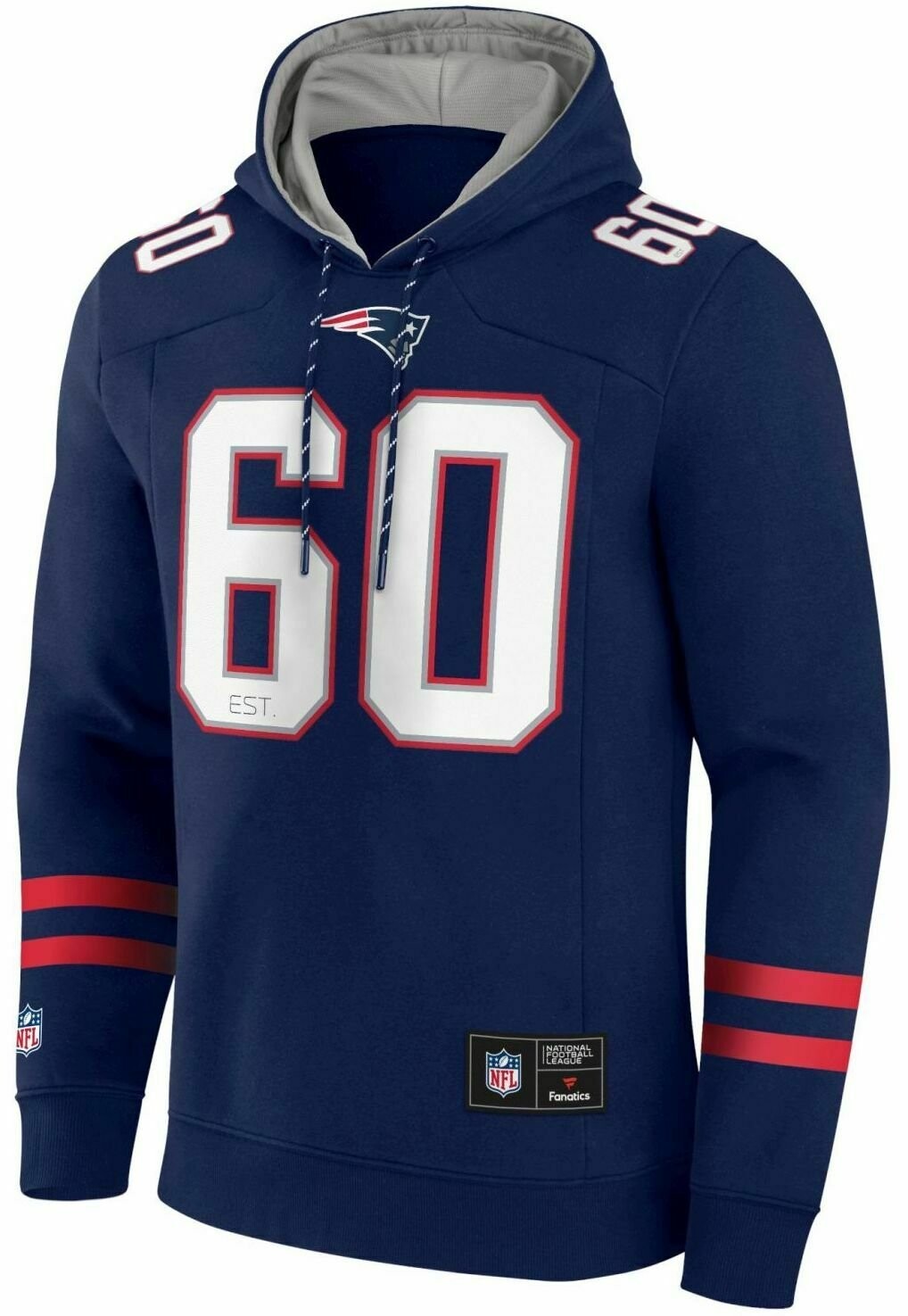 

Толстовка на молнии Nfl New England Patriots Franchise Poh Fanatics, цвет navy