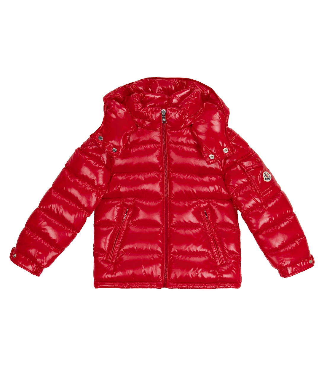 

Пуховик New Maya с капюшоном Moncler Enfant, красный