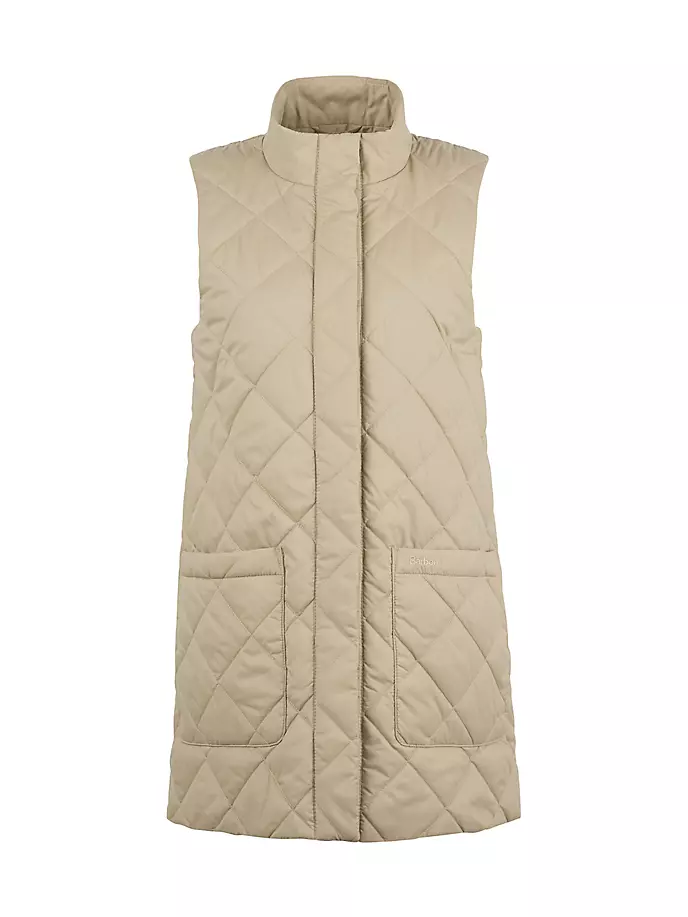 

Стеганый жилет с подкладкой Cosmia Barbour, цвет light fawn