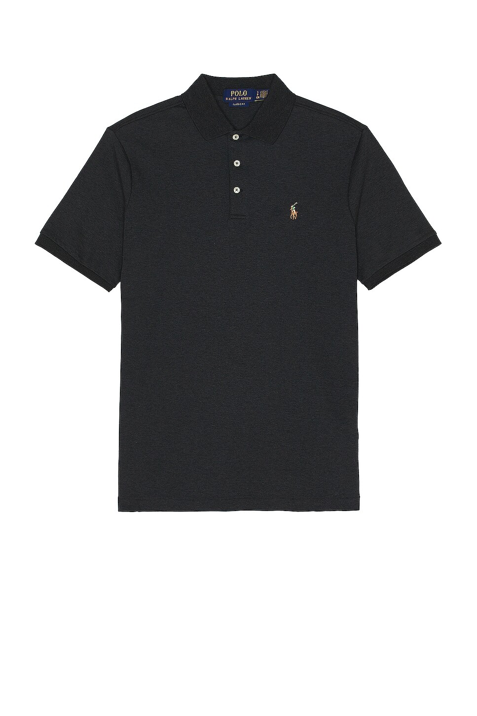 

Поло Polo Ralph Lauren Pima, цвет Black Marl Heather