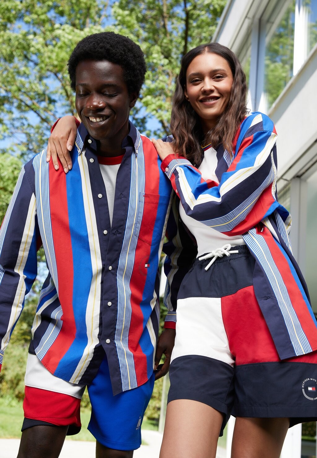 

Рубашка Exclusive Unisex Hilfiger Team Archive Shirt Tommy Hilfiger, синий