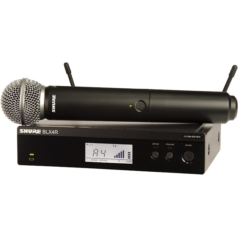 Беспроводная микрофонная система Shure BLX24R/SM58 Handheld Wireless Wireless SM58 Microphone System беспроводная микрофонная система electro voice r300 hd handheld wireless microphone system band c