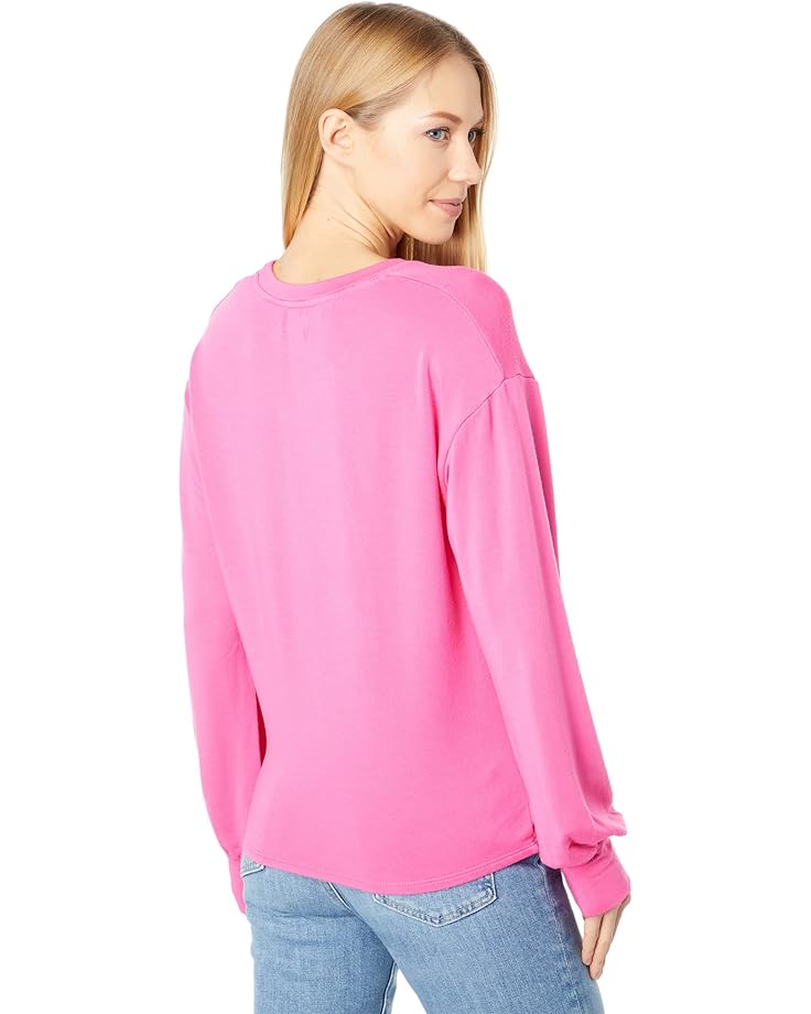 Толстовка SUNDRY Twist-Front Sweatshirt, цвет Hot Pink