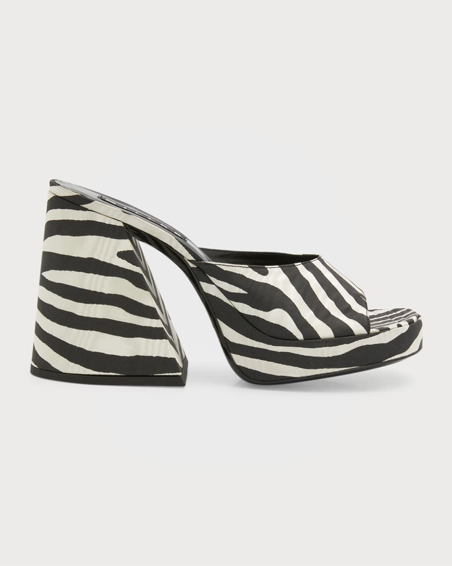 

Сандалии без задника Slice Zebra на платформе Simon Miller