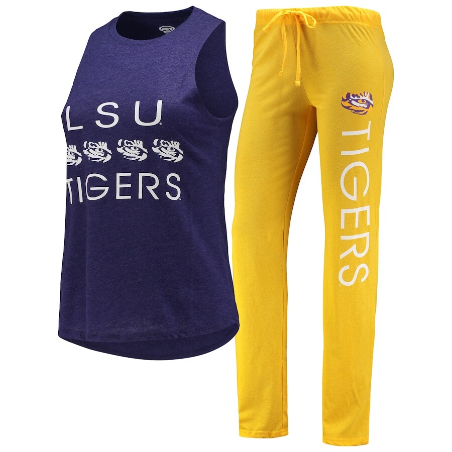 

Пижамный комплект Concepts Sport Lsu Tigers, золотой