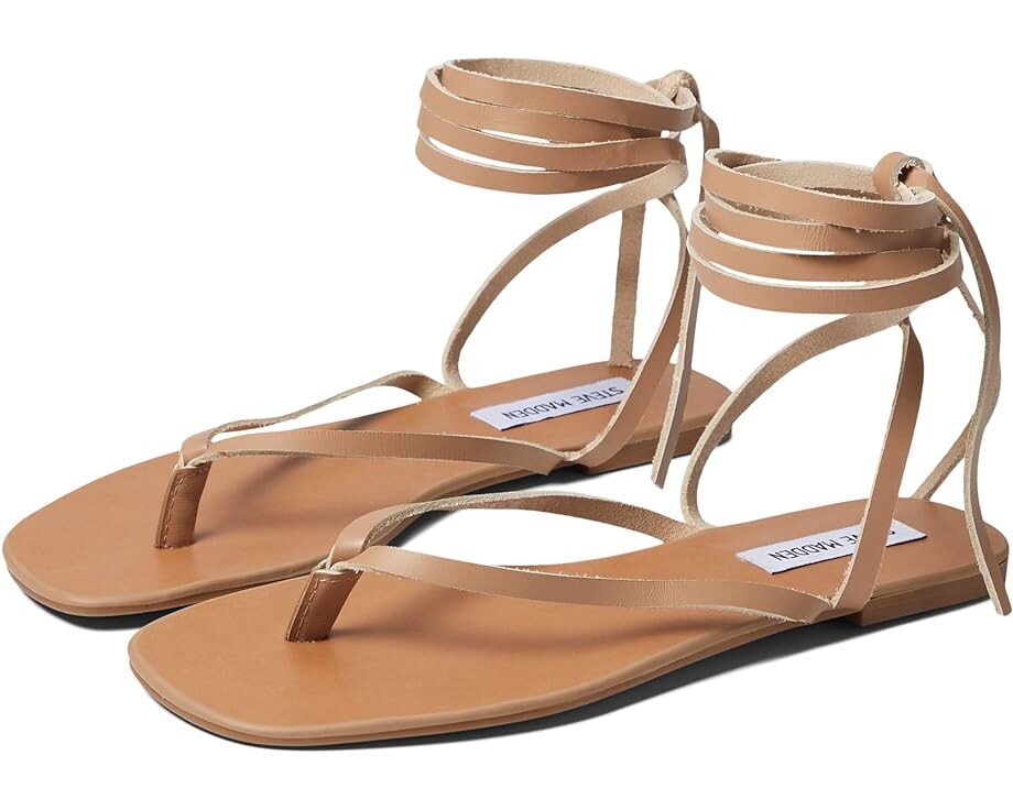 

Сандалии Steve Madden Kanal Flat Sandal, цвет Cognac Leather