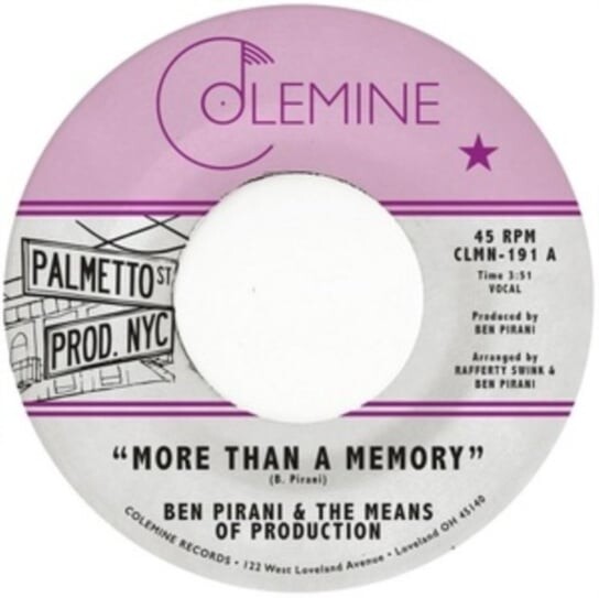 

Виниловая пластинка Pirani Ben - More Than a Memory