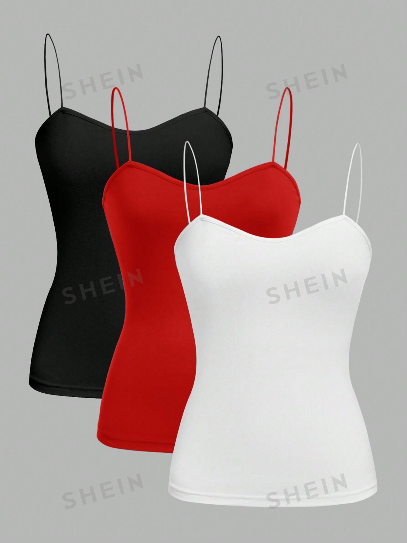 

Топ облегающий женский Shein Ezwear, 3 штуки