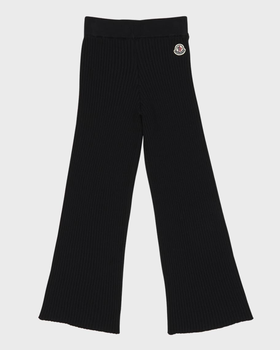 

Трикотажные брюки клеш в рубчик для девочки, размер 8–14 Moncler