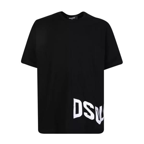 

Футболка side logo black t-shirt Dsquared2, мультиколор