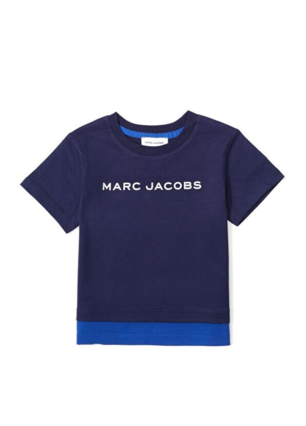

Темно-синяя футболка для мальчика с принтом логотипа Marc Jacobs