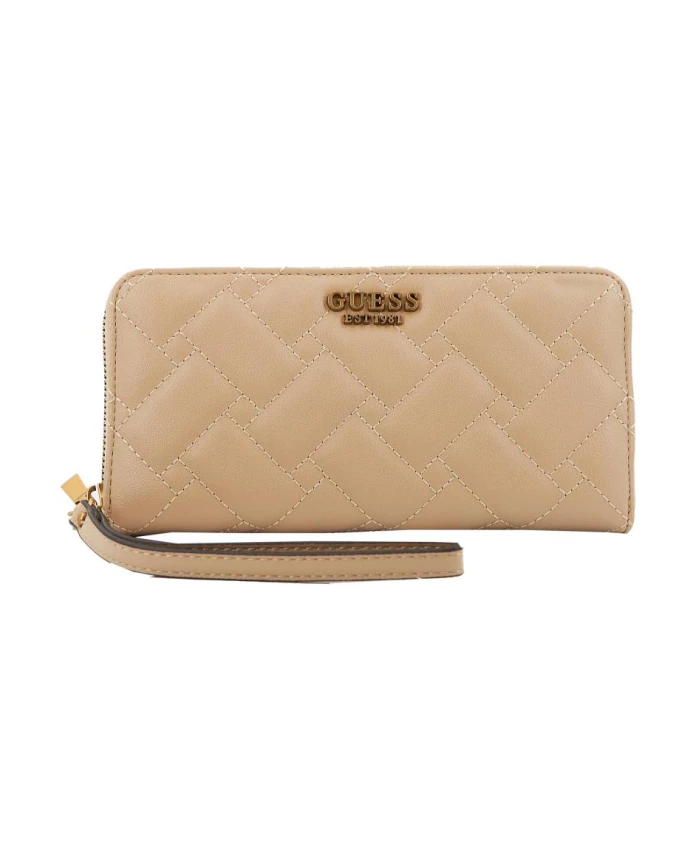 

Элегантный кошелек на молнии Guess, бежевый