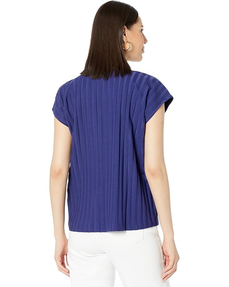 

Топ Eileen Fisher Crew Neck Boxy Top, цвет Iris