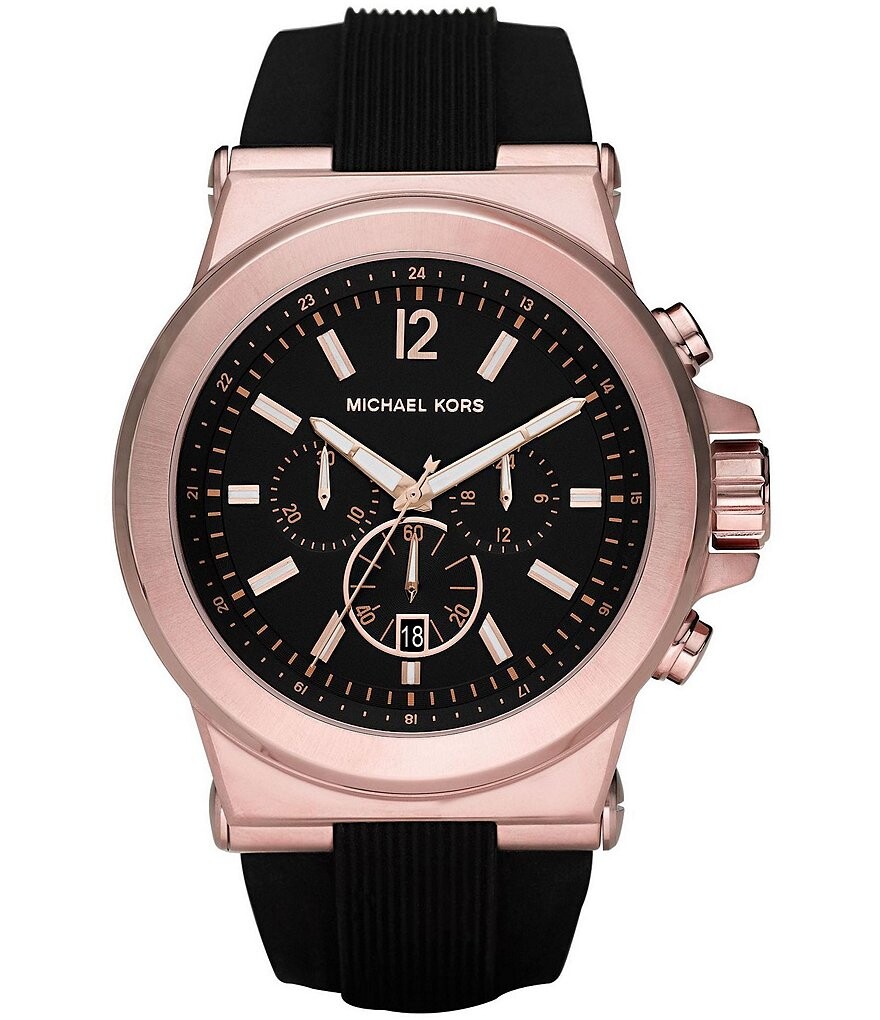 

Michael Kors Мужские Часы Dylan Chronograph Черные Силиконовые, черный