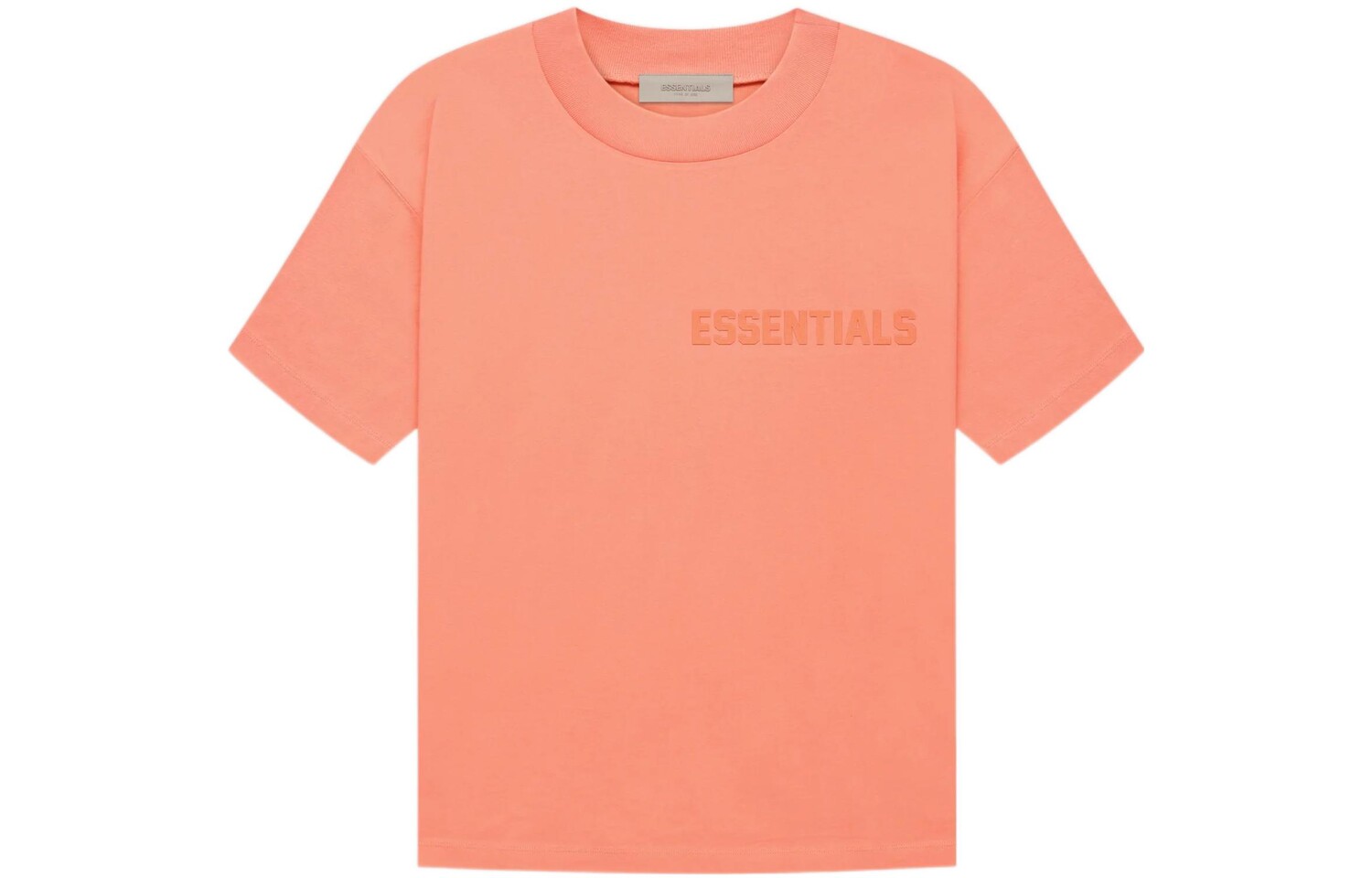 

Футболка Fear of God Essentials FW22 Ss Коралловый логотип
