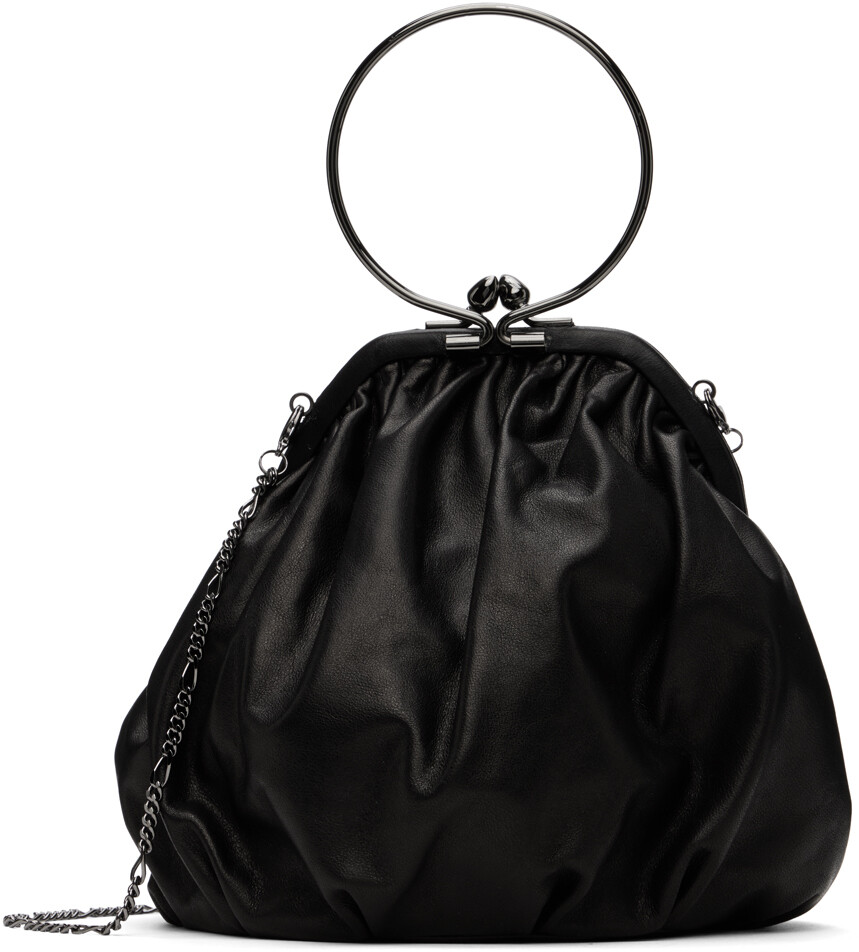 

Черная сумка-драп с застежкой Discord Yohji Yamamoto, цвет Black