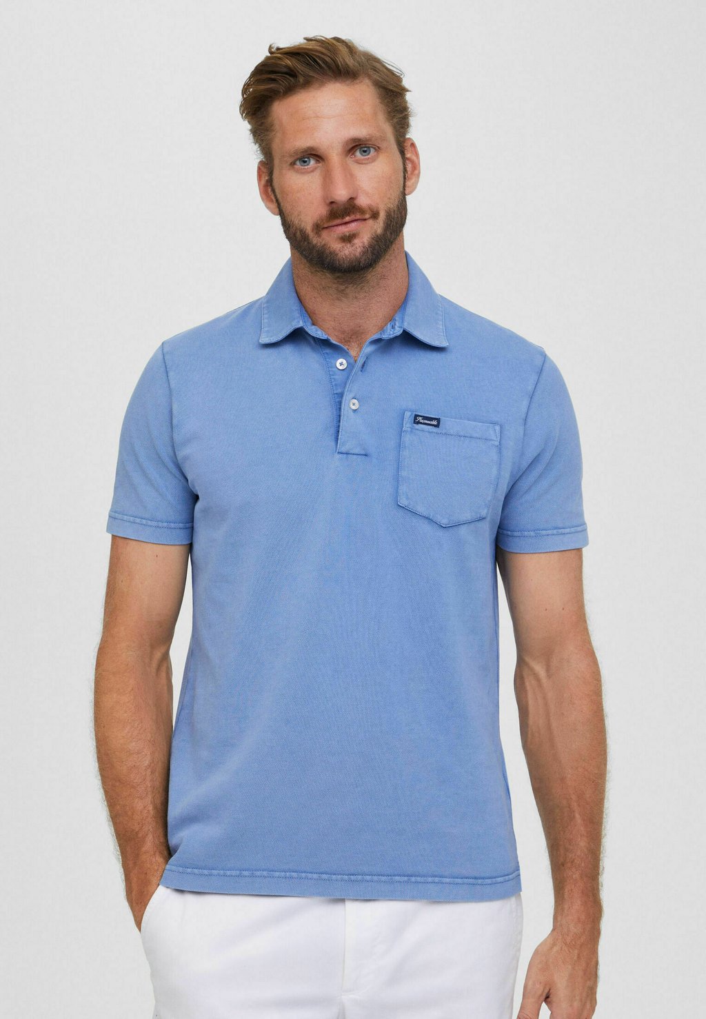 Рубашка-поло Façonnable, цвет dark denim blue 