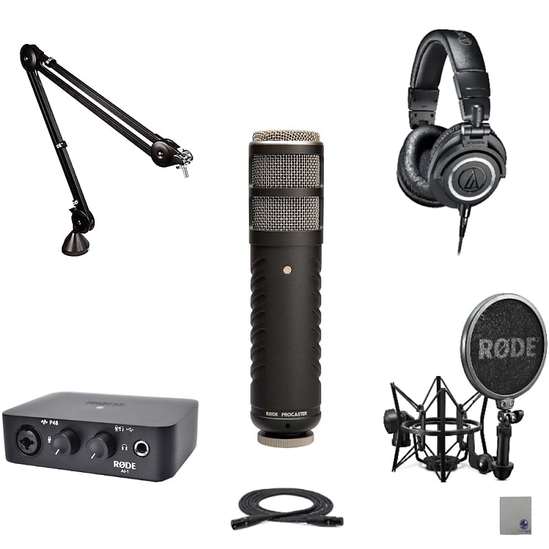 Микрофон RODE Procaster, Ai1, PSA1, SM6, ATH-M50x, XLR, Cloth