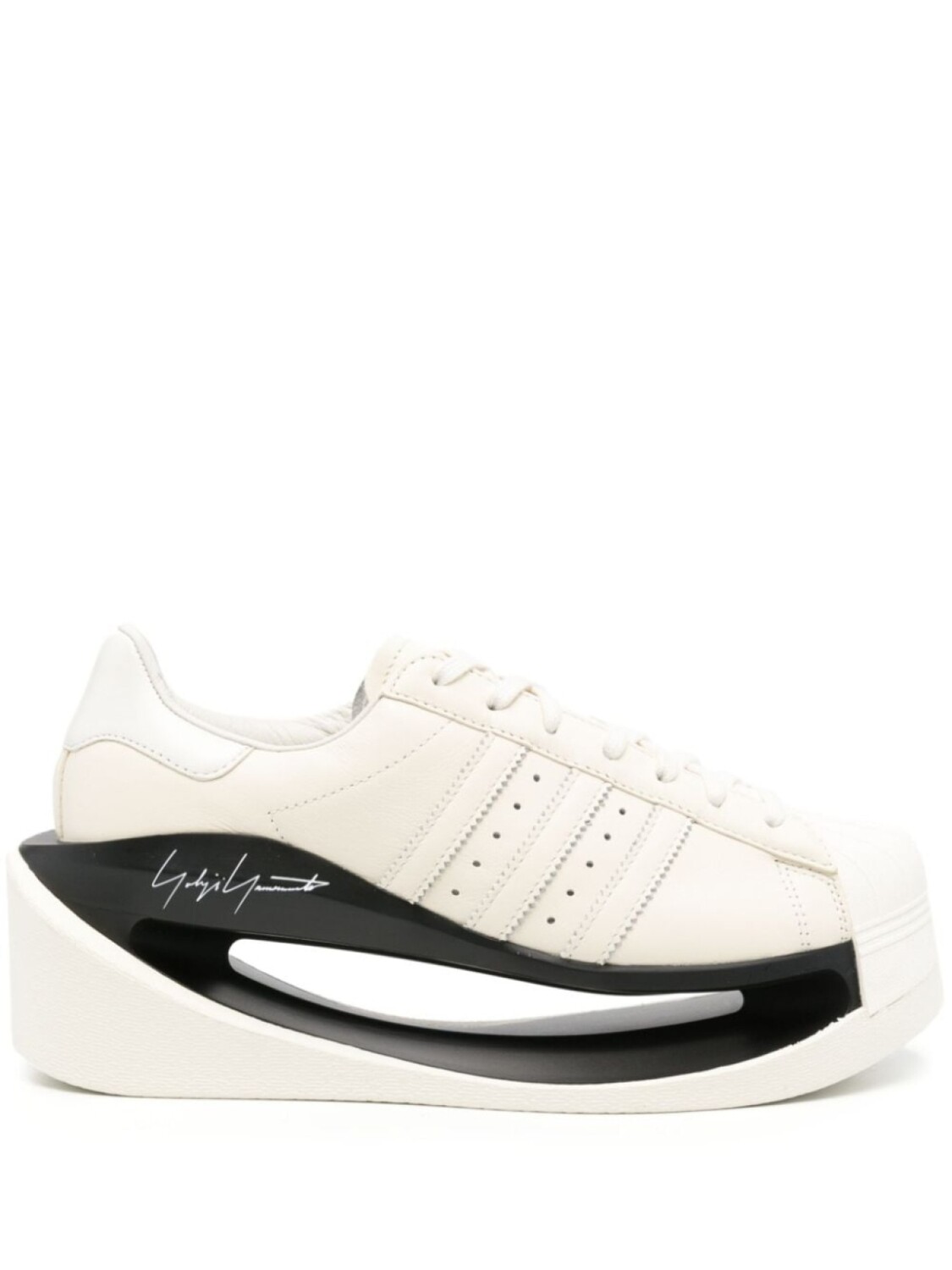 

Y-3 кроссовки Gendo Superstar, нейтральный цвет, Белый