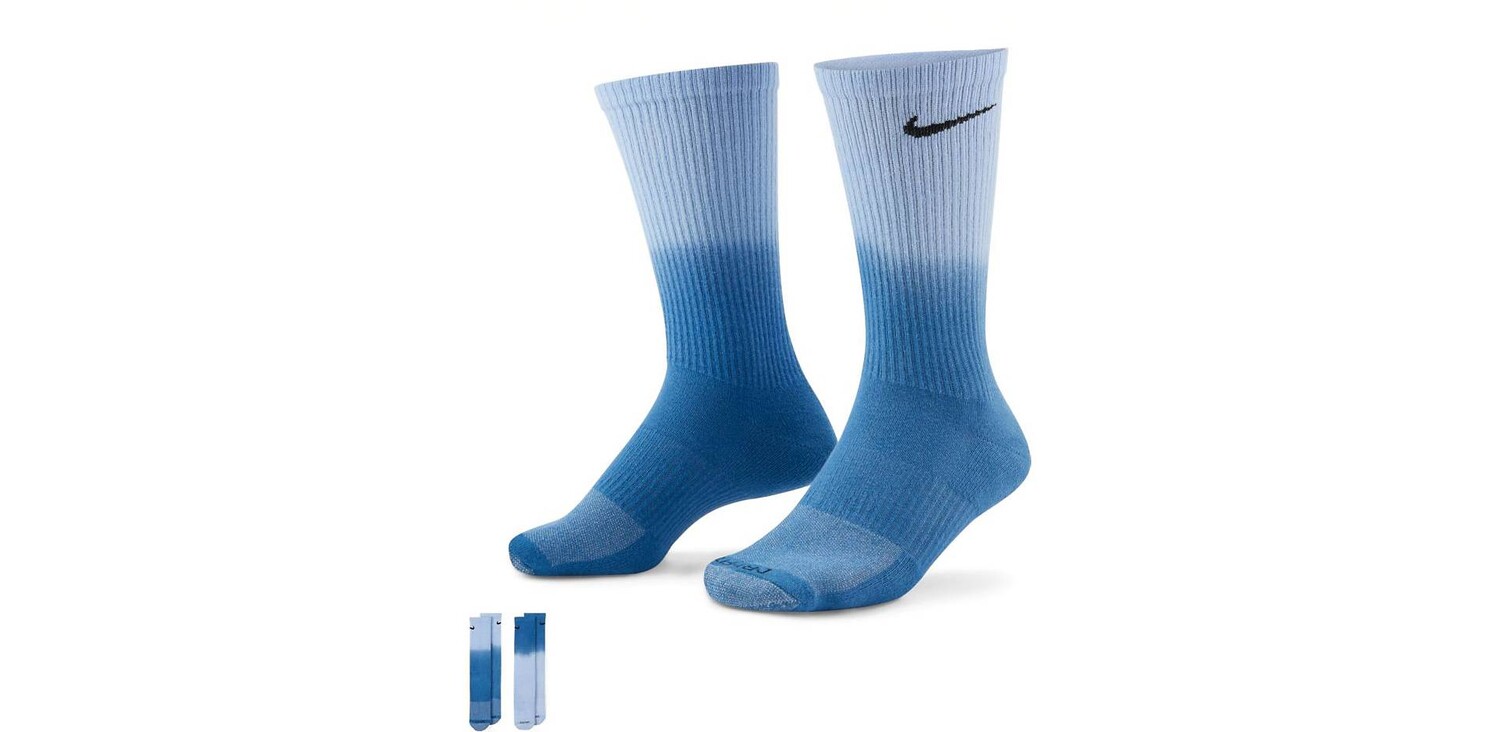 

2 пары носков с круглым вырезом синего цвета с эффектом омбре Nike Everyday plus