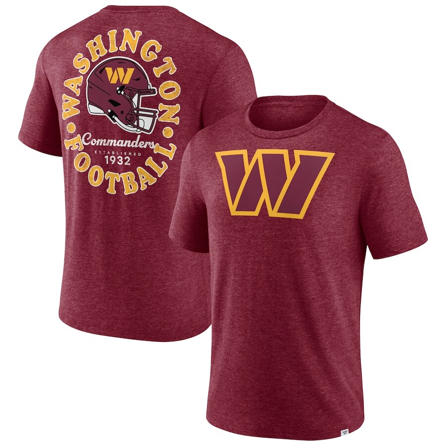 

Футболка с коротким рукавом Fanatics Branded Washington Commanders, бордовый