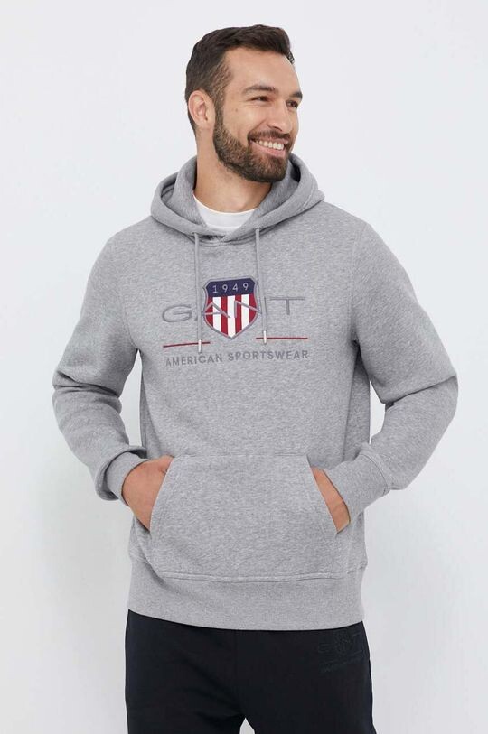 

Толстовка Гант Gant, серый