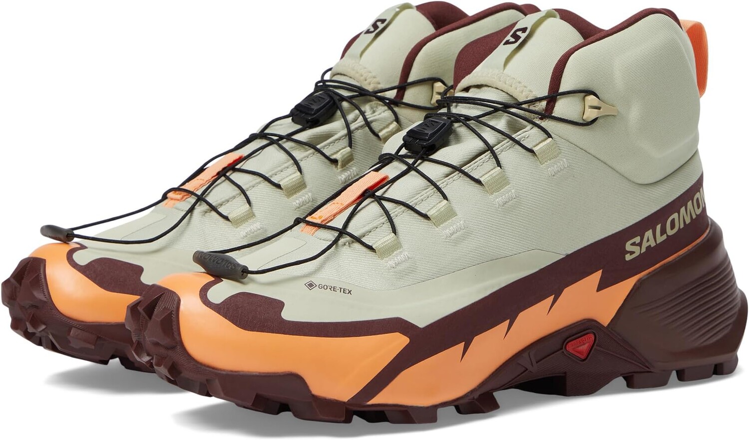 

Походная обувь Cross Hike 2 Mid GORE-TEX Salomon, цвет Alfalfa/Cantaloupe/Bitter Chocolate