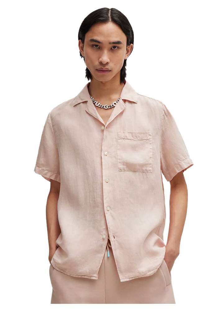 Рубашка с коротким рукавом HUGO Ellino 10248298 01, розовый