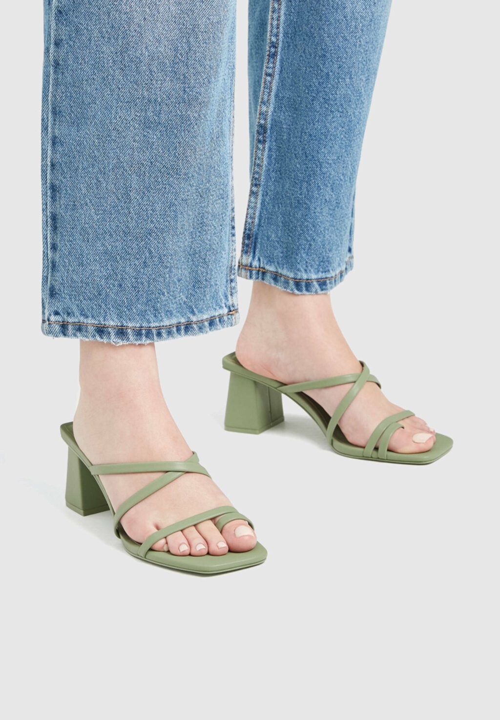 

Босоножки PULL&BEAR, зеленый