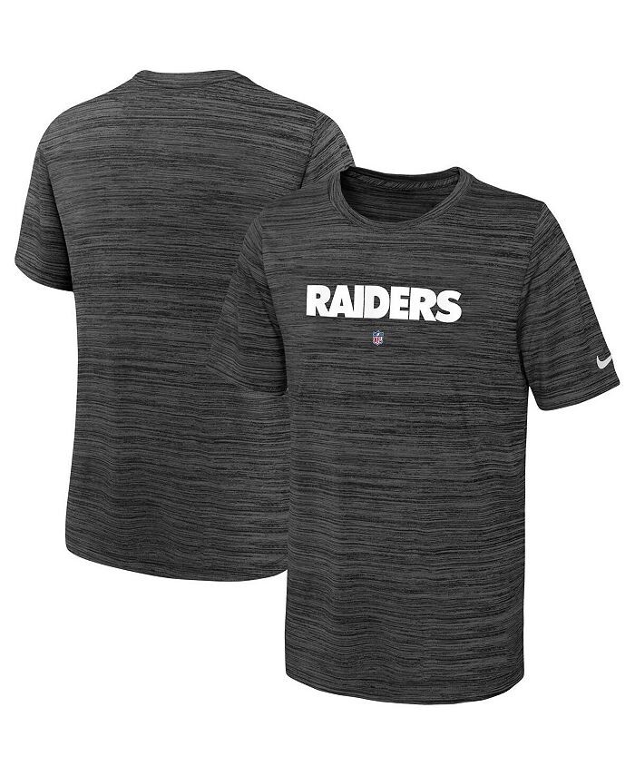 

Черная футболка Big Boys Las Vegas Raiders Sideline Velocity Performance Nike, черный