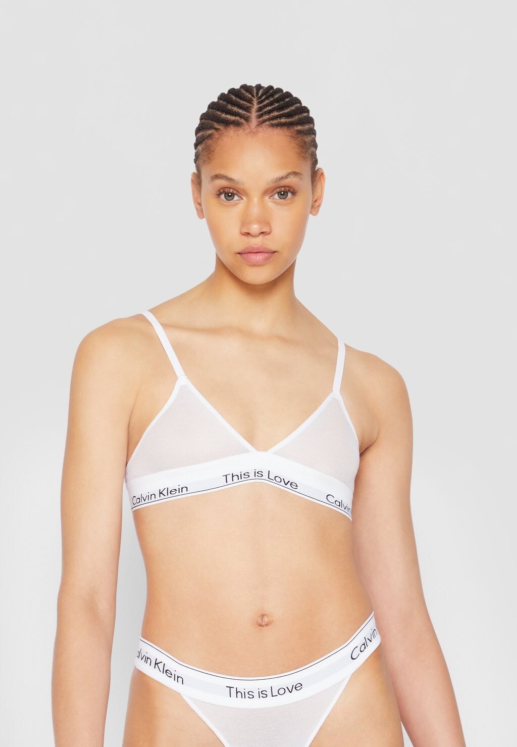 

Бюстгальтер с треугольными чашечками Calvin Klein Underwear, белый