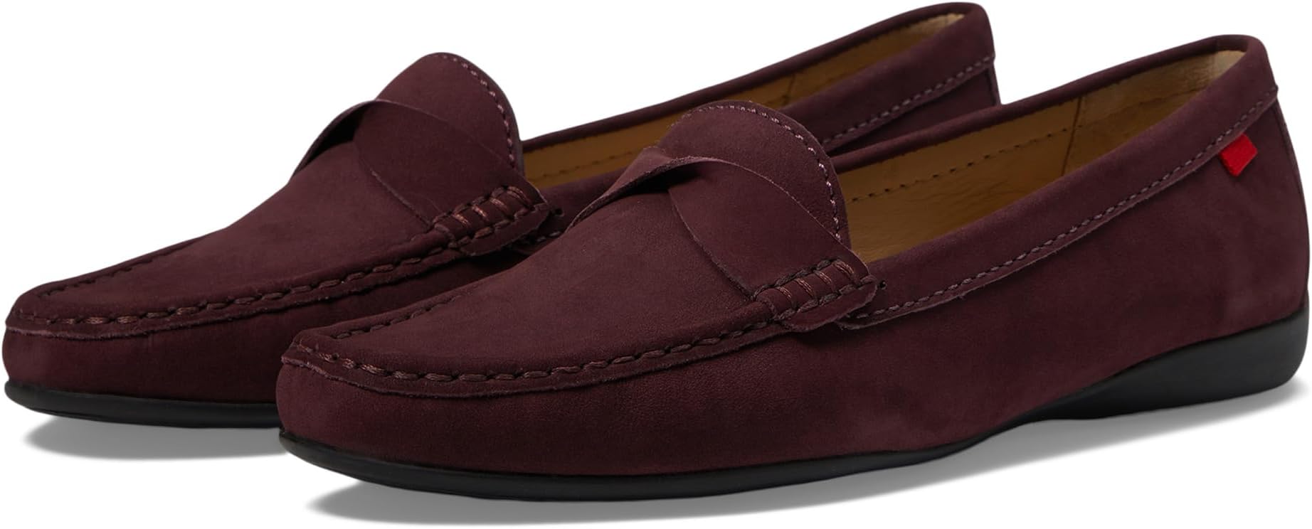 

Лоферы Beverley Road Marc Joseph New York, цвет Wine Nubuck