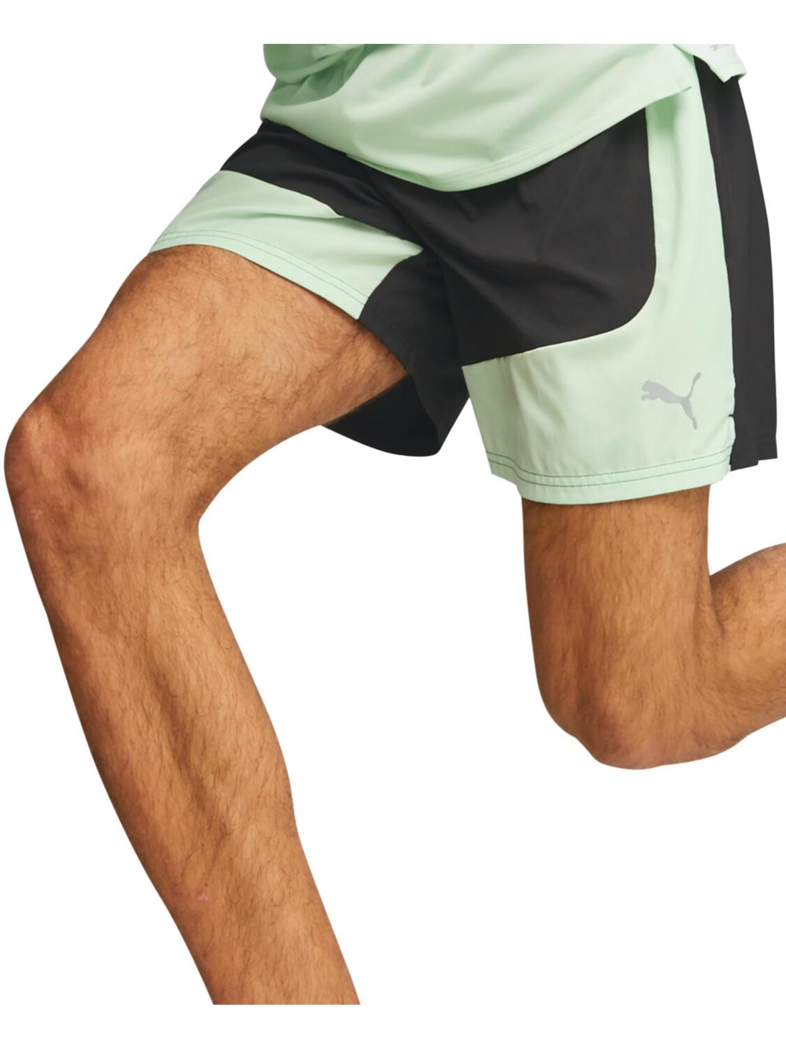 

Мужские шорты для фитнеса Run Favorite Velocity 7 дюймов Puma, цвет Black/Light Mint