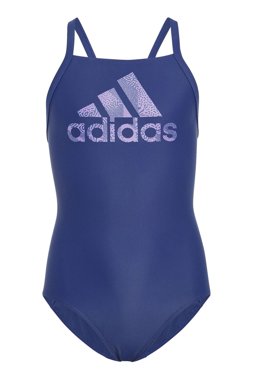 

Детский купальник с большим логотипом adidas, синий