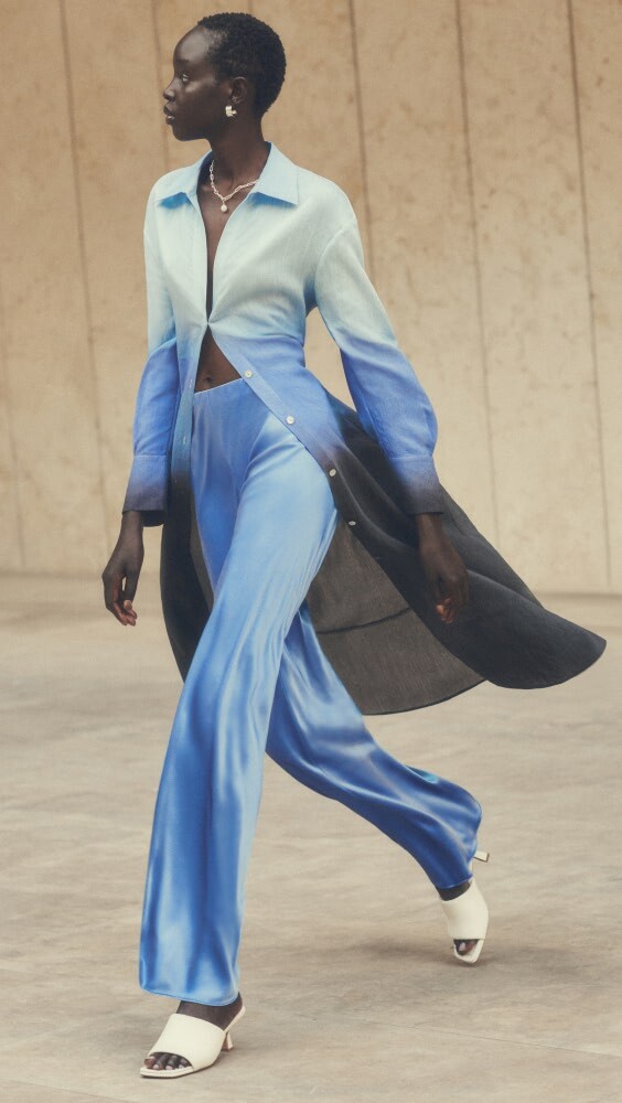 

Брюки Vince High Waist Satin Bias