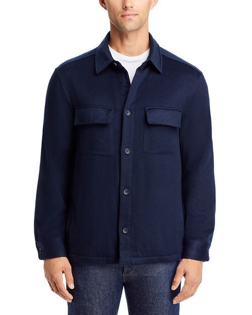 

Кашемировая рубашка The Men's Store at Bloomingdale's, цвет Blue