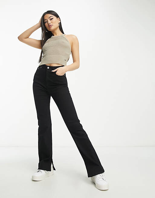 

Бежевый вязаный топ Armani Exchange