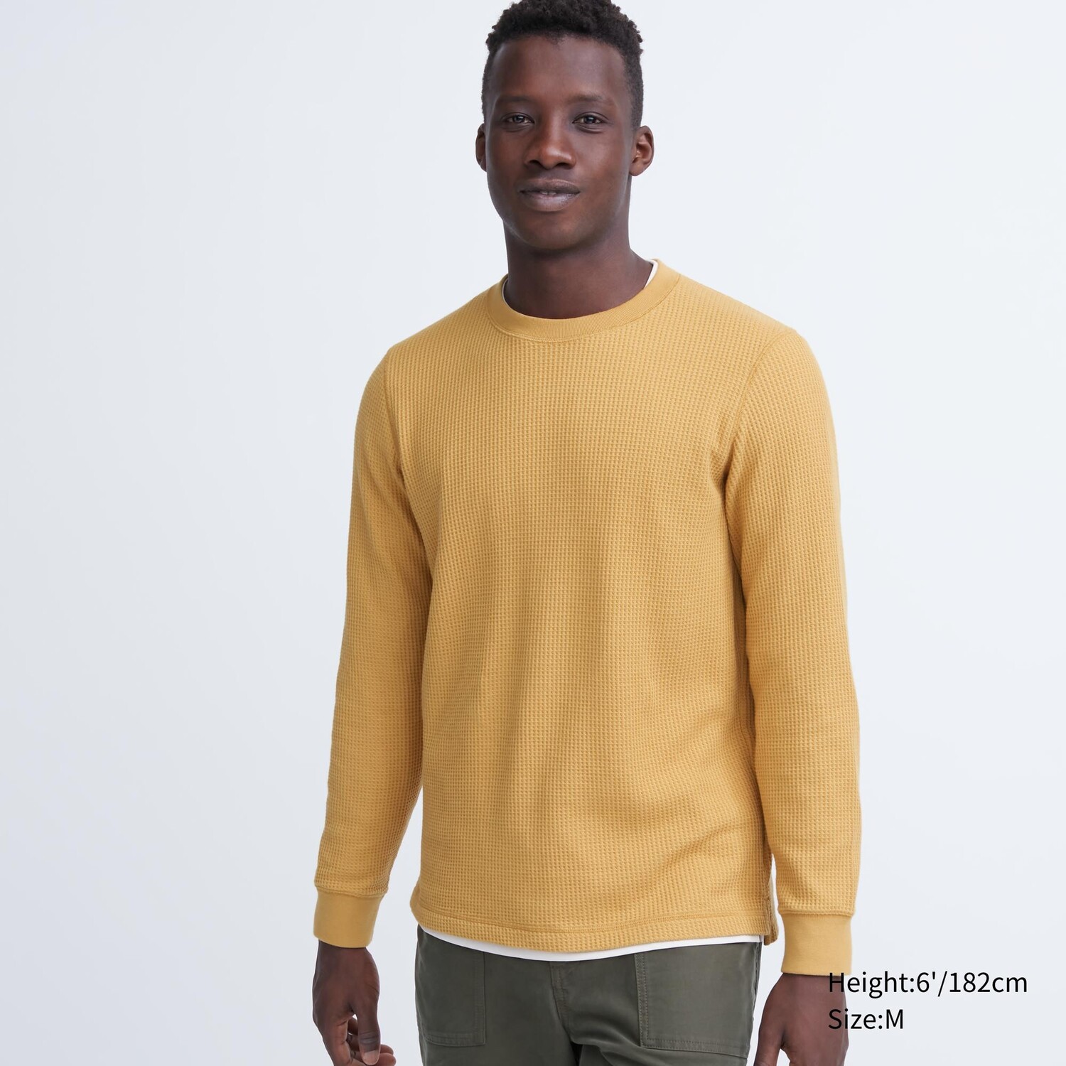

Футболка с круглым вырезом UNIQLO, желтый