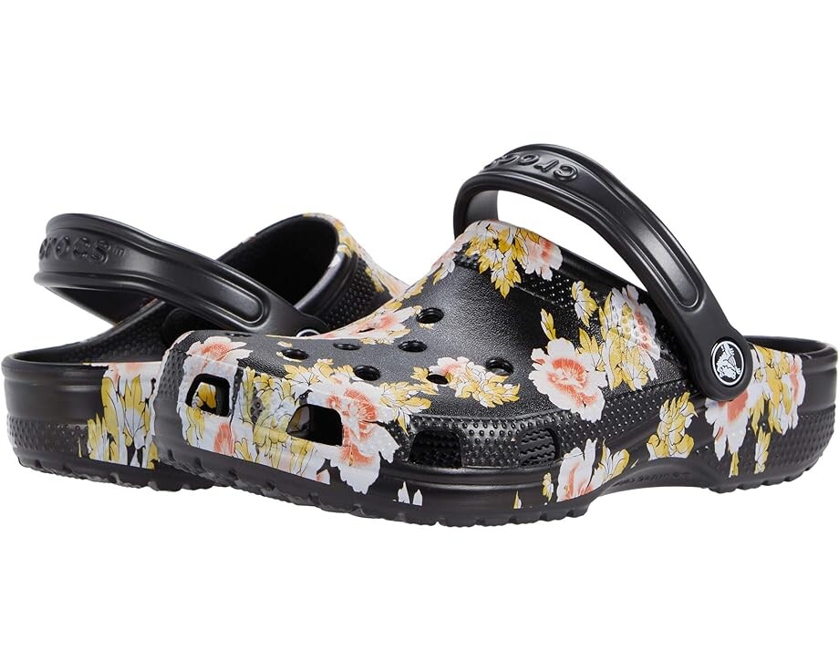 

Сабо Crocs Classic Printed Floral Clog, цвет Black/Floral