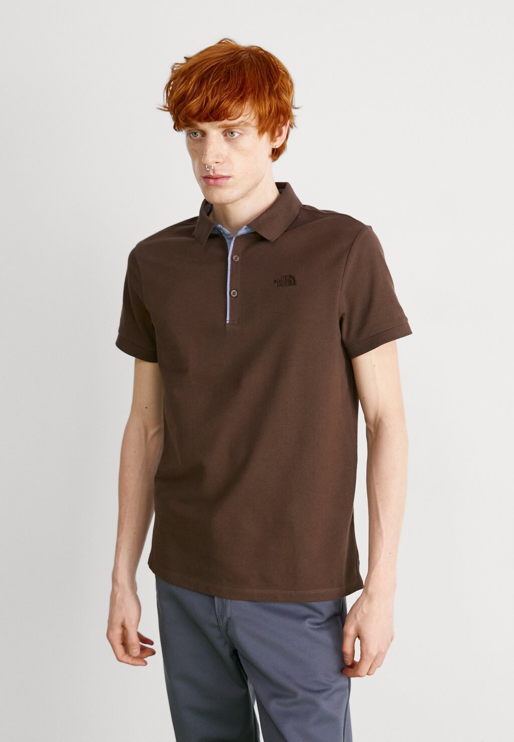 

Рубашка-поло Premium The North Face, цвет demitasse brown