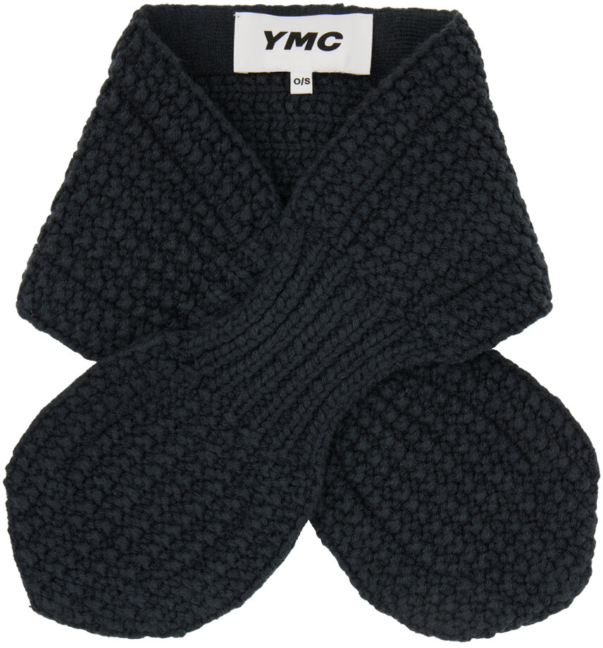 

Серый шарф с прорезями YMC