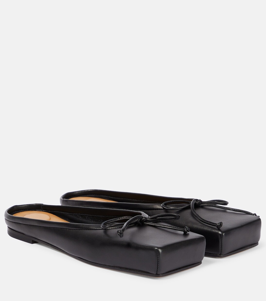 

Балетки les mules с пластинами Jacquemus, черный