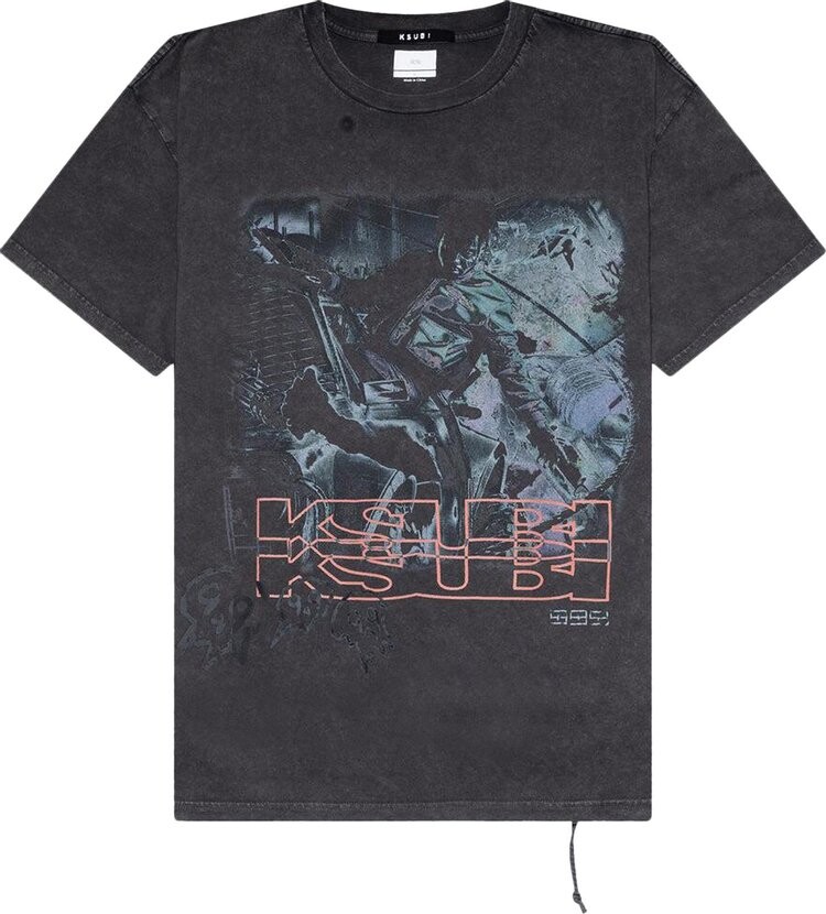 

Футболка Ksubi Super Juice Biggie 'Sun Fade Black', черный
