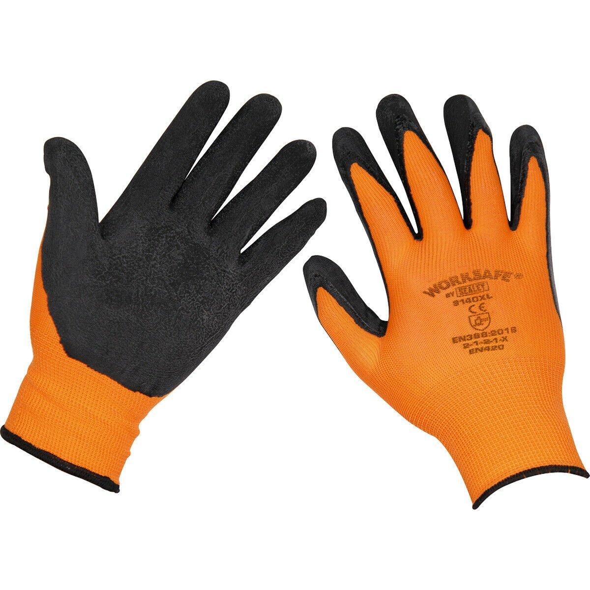 цена ПАРА перчаток из пеноматериала с латексным покрытием — XL — легкие защитные перчатки с улучшенным захватом Loops, мультиколор