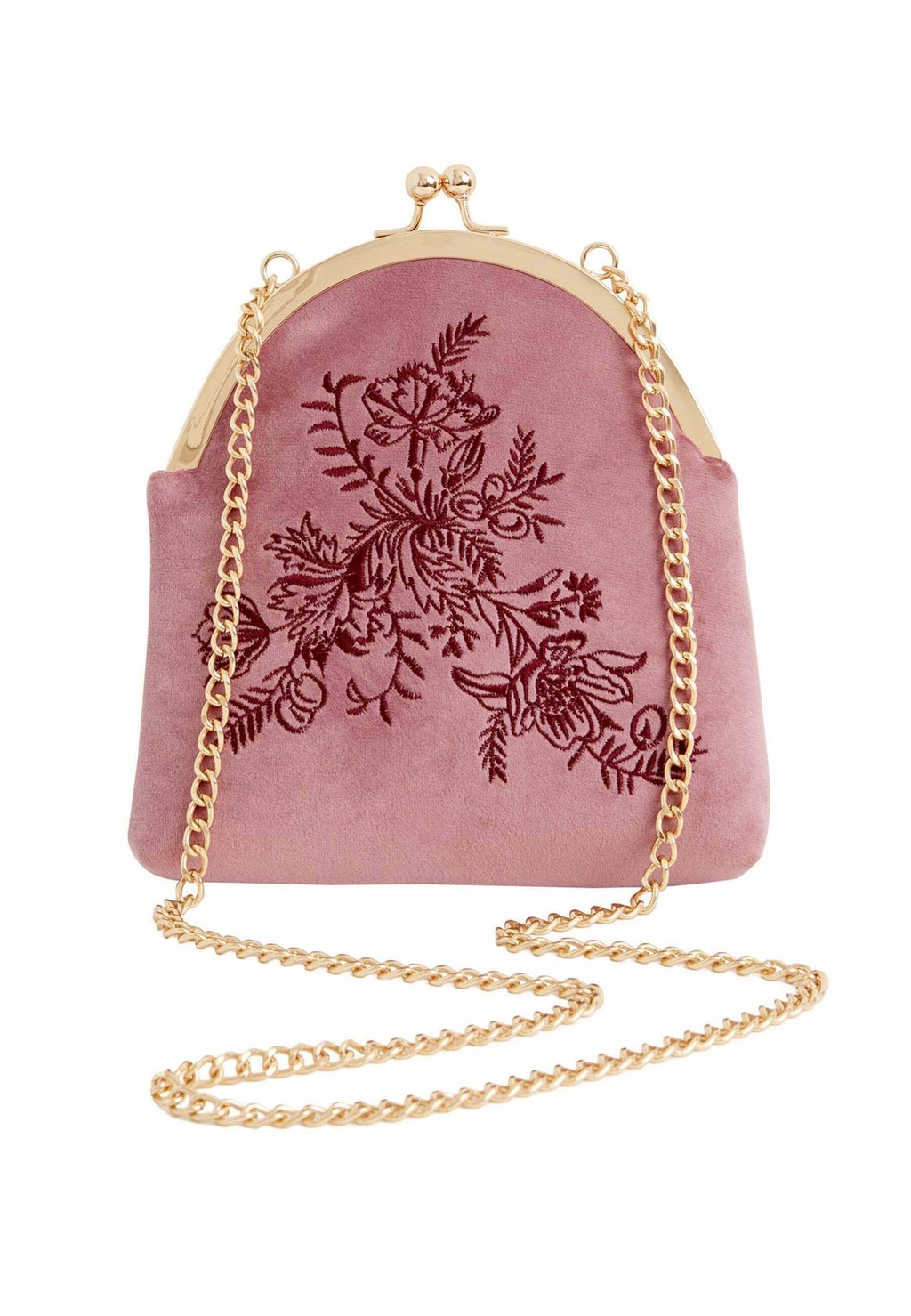цена Сумка через плечо Victoriana Embroidered FABLE ENGLAND, розовый