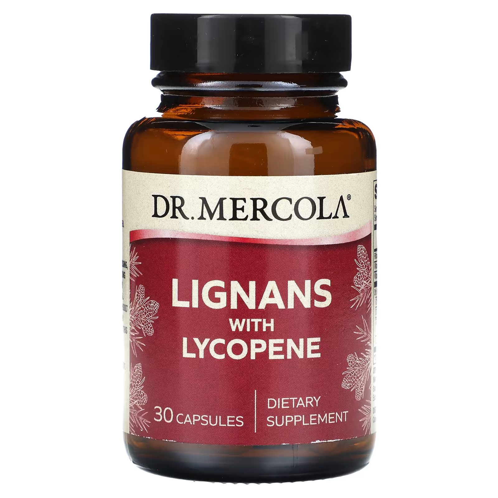 Лигнан с ликопином Dr. Mercola, 30 капсул комплекс для сердца с ликопином 60 капсул