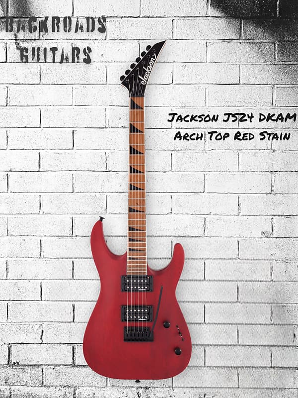 Электрогитара Jackson JS24 DKAM Arch Top Red Satin электрогитара jackson js series js24 dkam dinky archtop red stain