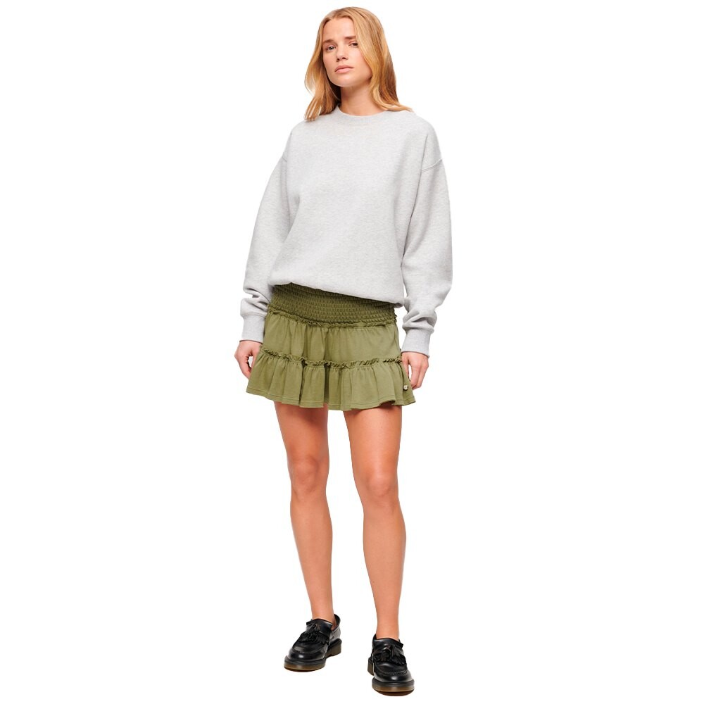 

Юбка Superdry Tiered Short, зеленый, Серый