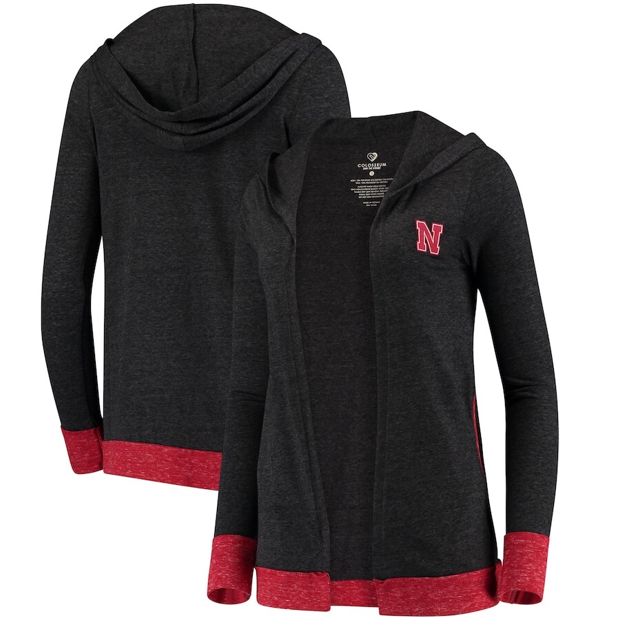 

Кардиган Colosseum Nebraska Huskers, угольный