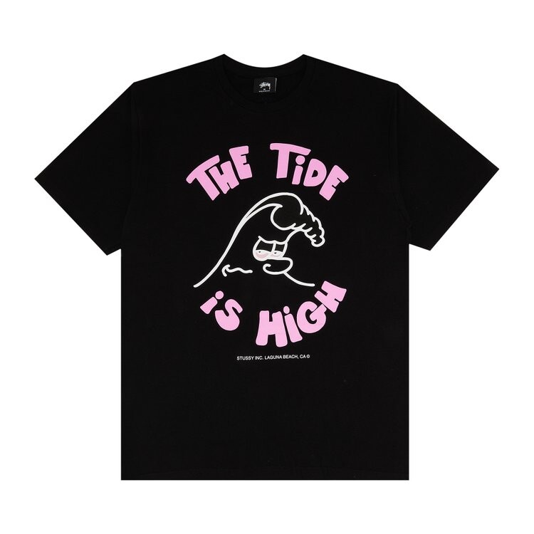 

Футболка Stussy High Tide 'Black', черный